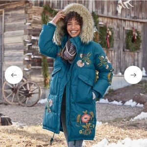 NWOT vintage inspired embroidered coat from  Sundance